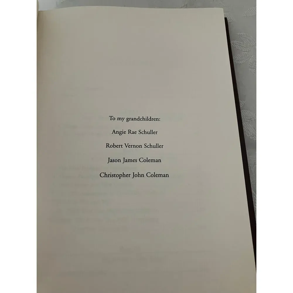 1983 Robert Schuller Tough Times Never Last Bonded Leather Gilt Book 16th Print